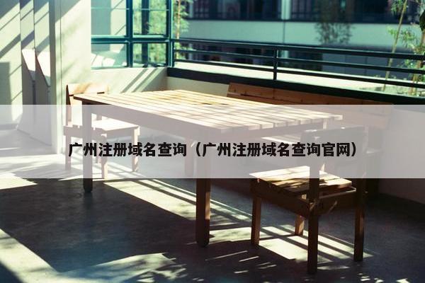 广州注册域名查询（广州注册域名查询官网）