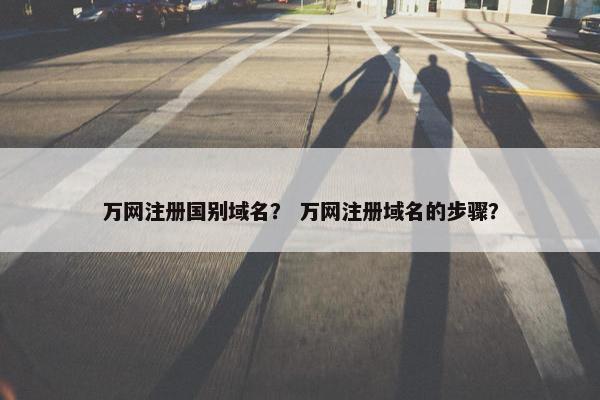万网注册国别域名？ 万网注册域名的步骤？