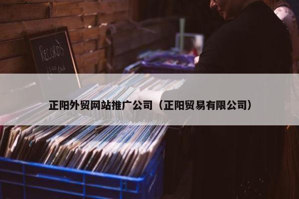 正阳外贸网站推广公司（正阳贸易有限公司）