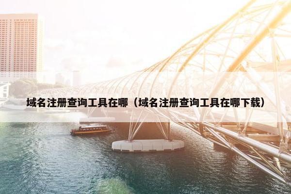 域名注册查询工具在哪（域名注册查询工具在哪下载）