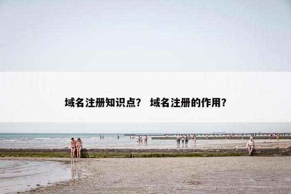 域名注册知识点？ 域名注册的作用？