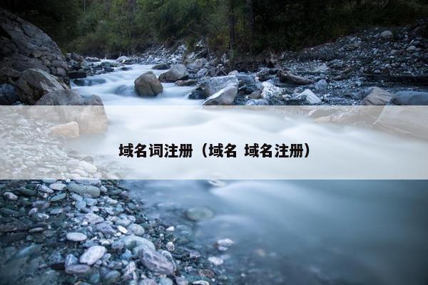 域名词注册（域名 域名注册）