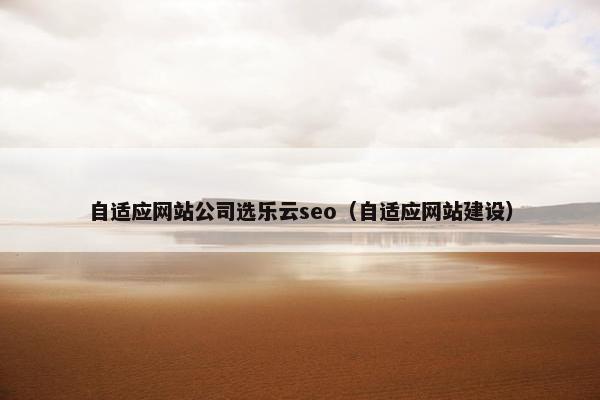 自适应网站公司选乐云seo（自适应网站建设）