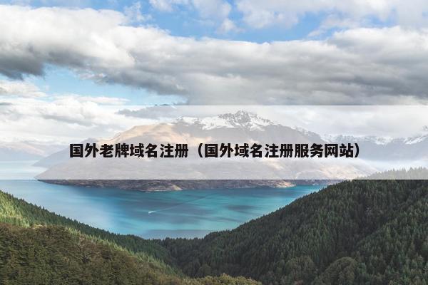 国外老牌域名注册（国外域名注册服务网站）