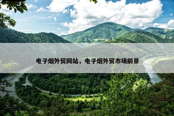 电子烟外贸网站，电子烟外贸市场前景