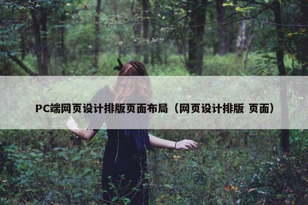 PC端网页设计排版页面布局（网页设计排版 页面）