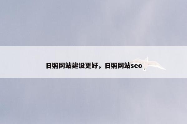 日照网站建设更好，日照网站seo