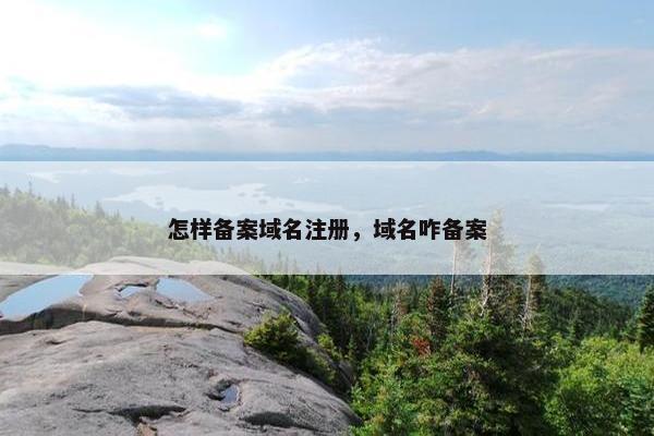 怎样备案域名注册，域名咋备案