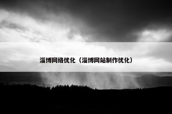 淄博网络优化（淄博网站制作优化）