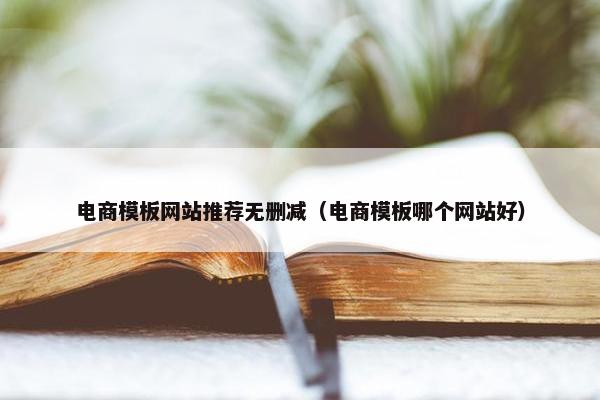 电商模板网站推荐无删减（电商模板哪个网站好）