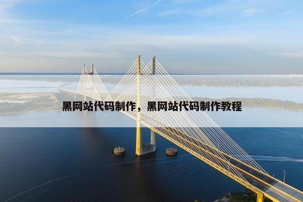 黑网站代码制作，黑网站代码制作教程