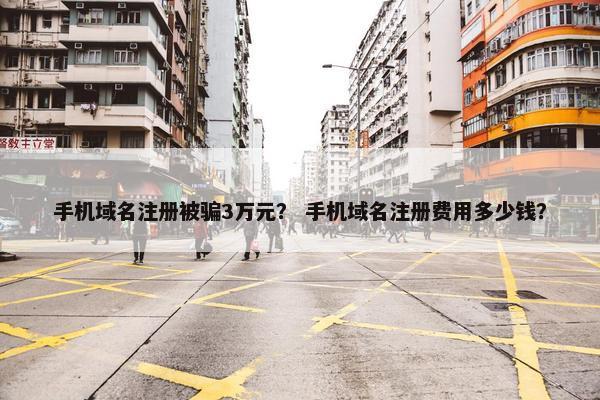 手机域名注册被骗3万元？ 手机域名注册费用多少钱？
