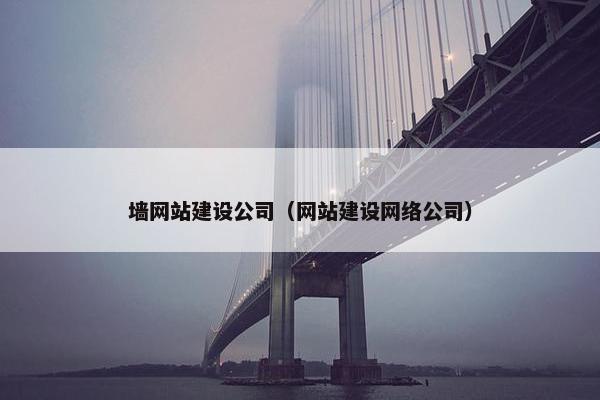 墙网站建设公司（网站建设网络公司）