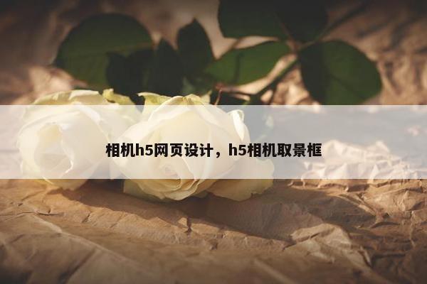 相机h5网页设计，h5相机取景框