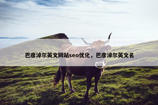 巴彦淖尔英文网站seo优化，巴彦淖尔英文名